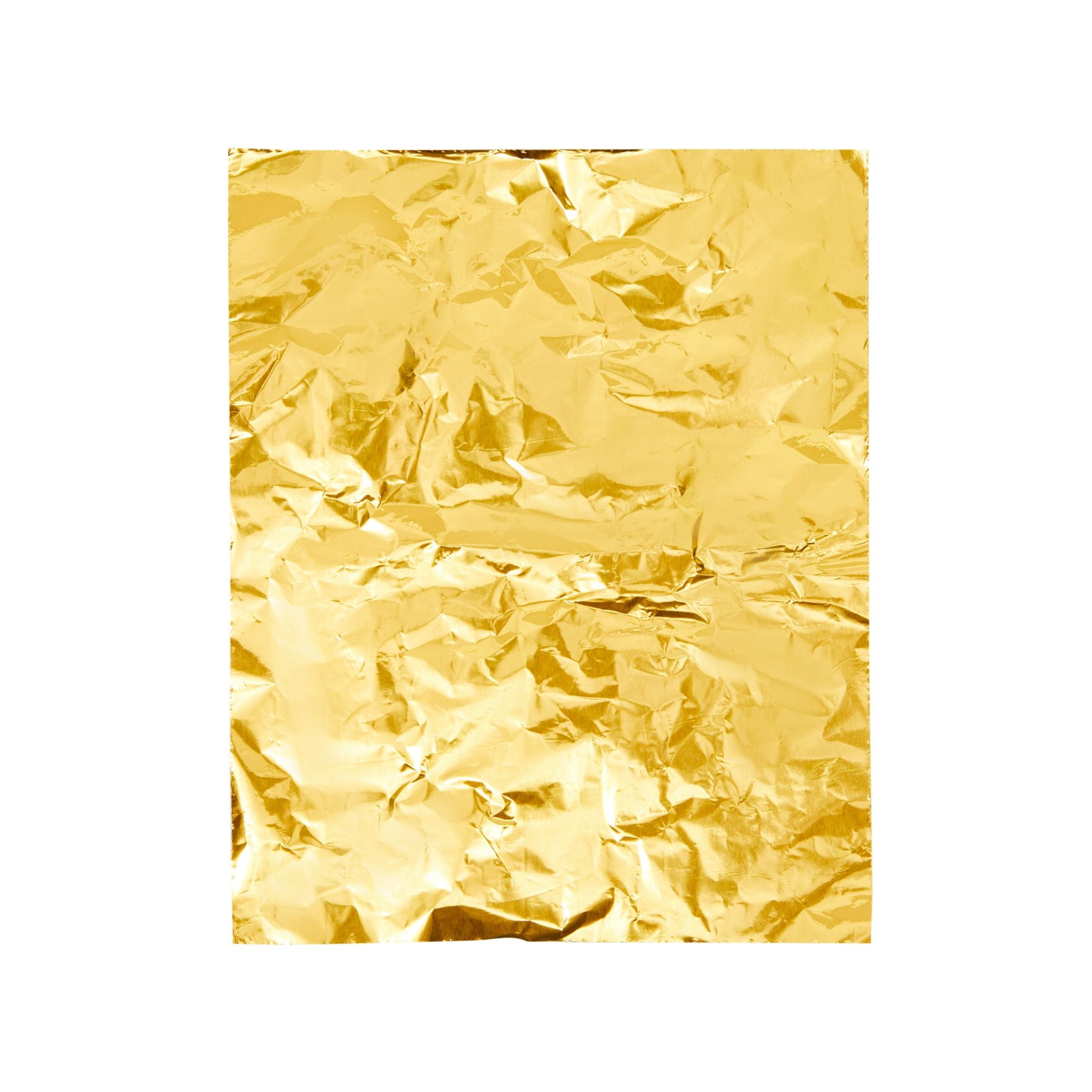 Crown Display Metallic Gold Foil Sheets For Gift Wrapping 100 Sheets I 15  In X 20 In I Gold Foil Sheets For Crafts I Plastic Wrap For Presents I Gift