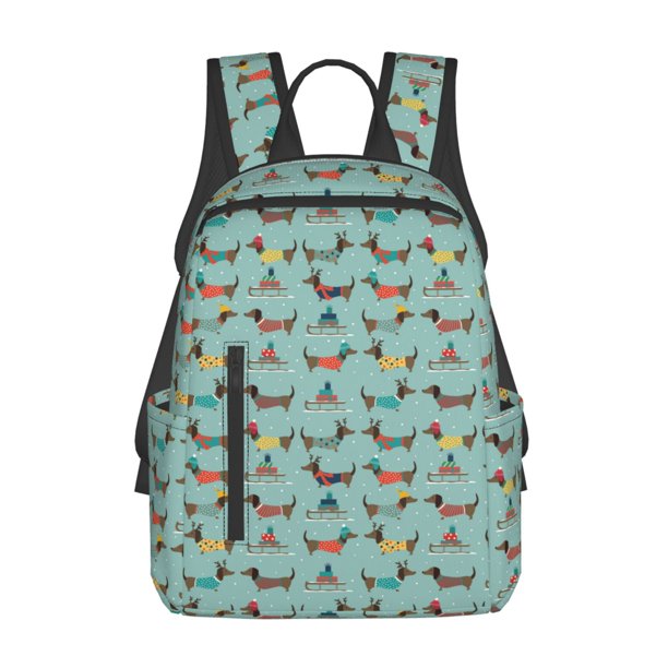Easygdp winter ski Dachshund para Easygdp Yak - Mochila Casual Ligera y Resistente para Viaje y Senderismo para Hombres y Mujeres