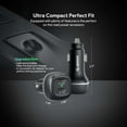 thumbnail image 5 of Esoulk 60W PPS Dual USB-C Ports, Fast Charging Car Charger with Glass Screen Protector for Samsung Galaxy S24 - Black, 5 of 9