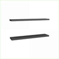 thumbnail image 3 of Floating Shelves Set of 2, Modern Wall Mounted Space Saver | Matte Gray | Engineered Wood, 3 of 7