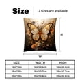 thumbnail image 5 of Butterfly Luxurious Velvet Bed Pillow Inserts with Unique Patterns - Set of 2, 16x16, 18x18, 20x20 Inches - Ideal for Throw Pillow Covers and Home Decor, 5 of 6