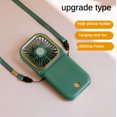 thumbnail image 3 of Mini Cooling Fan Foldable Neck Hanging Fan USB Adjustable Rechargeable Air Cooler Phone Holder 3 Gears Summer Cooling Fan, 3 of 7