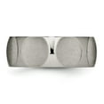thumbnail image 3 of Auriga Fine Jewelry Titanium Faceted 8mm Satin Band for Men Size 7, 3 of 6