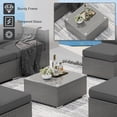 thumbnail image 3 of SUNCROWN Outdoor Patio Furniture Set 7 Piece Outdoor Sectional Sofa Grey Wicker Conversation Sofa Set with Coffee Table and Cushions-Grey, 3 of 9