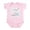 Petal Pink, variant on CafePress - Stick Figure Water Skiing Infant Bodysuit - Baby Light Bodysuit, Size Newborn - 24 Months