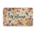 thumbnail image 2 of EGNMCR Welcome Doormat Collection Front Door Mats For Indoor/Outdoor Spring Summer Fall Floral Entryway Rug Decor Loop pile rug, 2 of 6