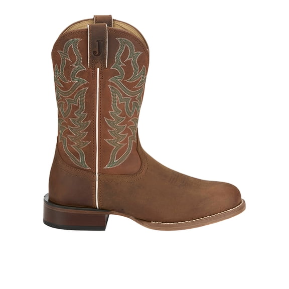 Justin Boots Mens Disco Man Round Toe Pull On Cowboy Mid Calf Boots