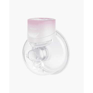 Momcozy S12 Pinky Pro Electric Hands Free Breast Pump Wearable, 24mm 1 Pack Pink
