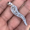thumbnail image 5 of Real Solid 925 Sterling Silver Italian Horn Cornicello Charm CZ Iced Flooded Out Pendant, 5 of 9