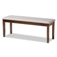 thumbnail image 4 of Baxton Studio Gabriel Modern and Contemporary Grey Fabric Upholstered and Walnut Brown Finished Wood 6-Piece Dining Set, 4 of 9
