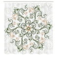 thumbnail image 2 of Ambesonne Mandala Shower Curtain, Flower Design Classical Art, 69"Wx70"L, Army Green, 2 of 4