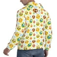 thumbnail image 6 of Picia Colorful Owls 1 Pattern Casual Men's Hoodie - Lightweight Hooded Sweatshirt with Kangaroo Pocket, Comfortable Pullover for Everyday, Travel-3X-Large, 6 of 7