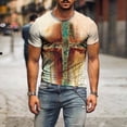 thumbnail image 4 of qucoqpe Mens Graphic Tees Tie Dye Casual Big & Tall T-Shirts Short Sleeve Tops on Clearance, 4 of 5