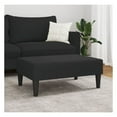 thumbnail image 3 of Footstool Black 30.3x21.7x12.2 - Modern Ottoman for Living Room, Cozy Foot Rest, Stable Plywood Frame, Compact Design, Easy Assembly, 3 of 8