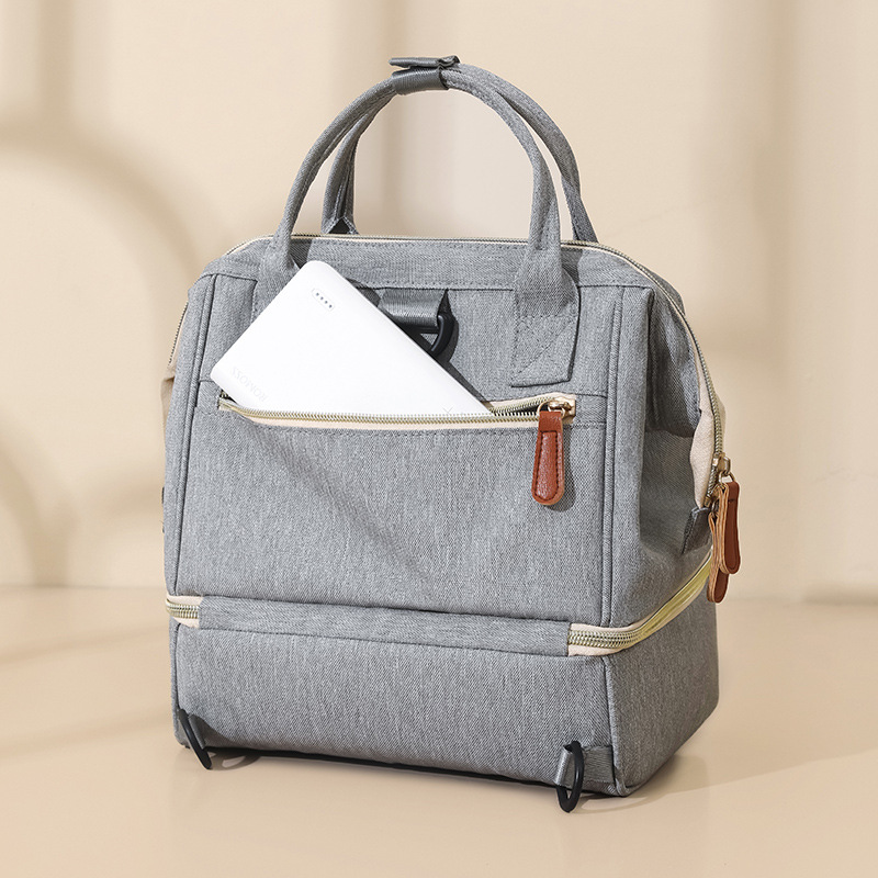 Breast Pump Backpack - Insulation Lunch Bag Diaper Bag Portable Mommy Bag with Double Layer for Women Women