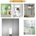 thumbnail image 7 of LINLIN 4Pack 9W E12 LED Bulb,88LED 2835 SMD E12 Mini Corn Bulbs Candelabra LED Light Bulb,110V 900LM Chandelier Decorative Bulb 80Watt Equivalent for Home Lighting, 7 of 7