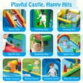 thumbnail image 6 of Costway Inflatable Water Park with Ocean Balls Climbing Wall Ball Pit Toss Ring Toss Game, 6 of 10