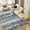 Grey, variant on FairOnly 5'x7' Washable Abstract Geometric Area Rugs for Bedroom Modern Ultra-Thin Stain-Resistant Rugs for Kitchen Dining Room Grey Throw Carpet