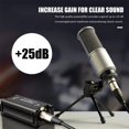 thumbnail image 4 of Preamplificador de micrófono M11, 25 dB, ganancia ultra limpia, reducción de ruido para micrófonos dinámicos y de cinta, 4 of 4