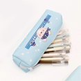 thumbnail image 3 of Cartoon Bear Pencil Case Durable Canvas Pencil Bag Large Capacity Portable Pencil Pouch for School Classroom Library f26, 3 of 5