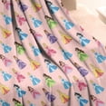 thumbnail image 4 of Colorful Princess Pattern Blanket,Comfortable Soft Flannel Throw Blanket,All Season,Warm Lightweight Blankets for Sofa Bed Couch Living Room Chair,50"x60", 4 of 4
