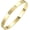 Clover Gold-One Size Fits All, variant on Gold Plated Bangle Bracelets for Women Four Leaf Clover Lucky Love Cubic Zirconia Bracelet