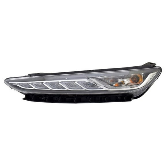 For Hyundai Kona 2018 2019 2020 2021 Daytime Running Light Assembly Driver Side | LED | Clear Lens | With Adaptive Cornering | Replacement For HY2562110 | 191275905203, 92207J9020