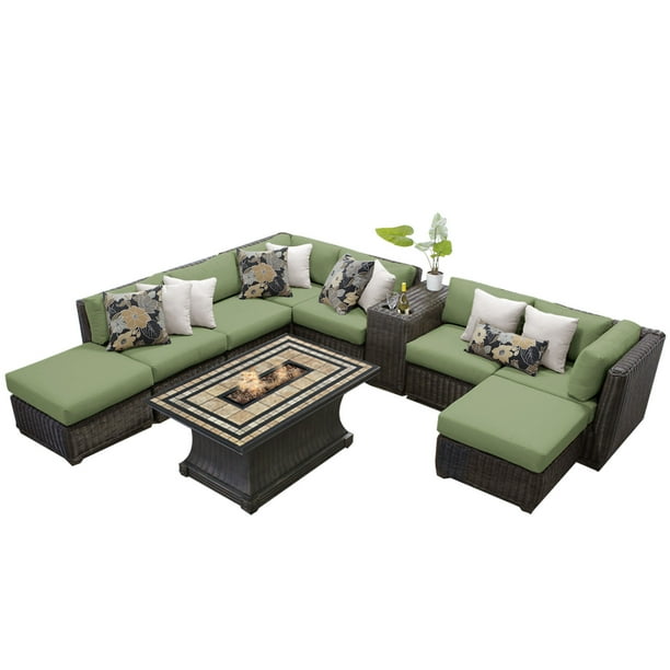 Rustico 10 Piece Outdoor Wicker Patio Furniture Set 10c Com Rustico 10 Piece Outdoor Wicker Patio, 10 Piece Patio Furniture Set