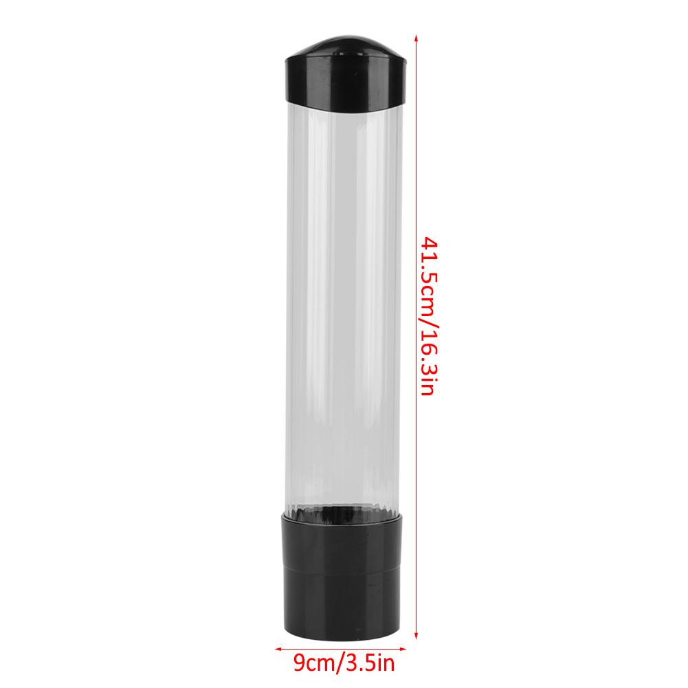 80 tasses 2 compartiments Distributeur de gobelets en plastique pour montage mural Gobelets jetables Distributeur de gobelets en carton et de couvercles