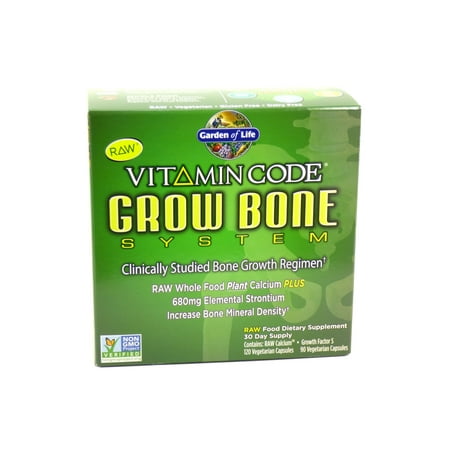 - Garden of Life Vitamin Code Grow Bone System