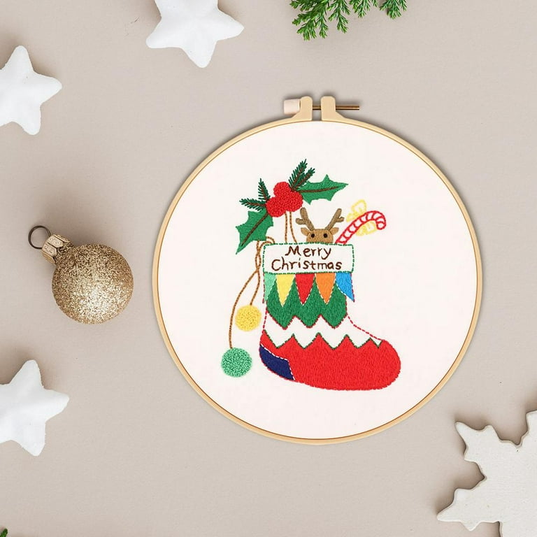 Santa Merry Christmas Embroidery Starter Kits