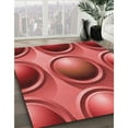 thumbnail image 3 of Ahgly Company Machine Washable Indoor Square Transitional Red Area Rugs, 8' Square, 3 of 7