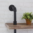 thumbnail image 2 of Danya B. Industrial Modern Rustic 6-Tier Iron Pipe Wall Mount Ladder Shelving Unit in Distressed Wood Finish, 2 of 5