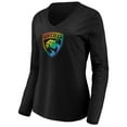 thumbnail image 2 of Women's Black Florida Panthers Team Pride Logo Long Sleeve V-Neck T-Shirt, 2 of 3