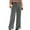 Gray, variant on ZQUUVOU Women's Corduroy Pants Vintage Wide Straight Leg Casual Trousers Solid Color Stretchy Work Trousers with Pockets Gray