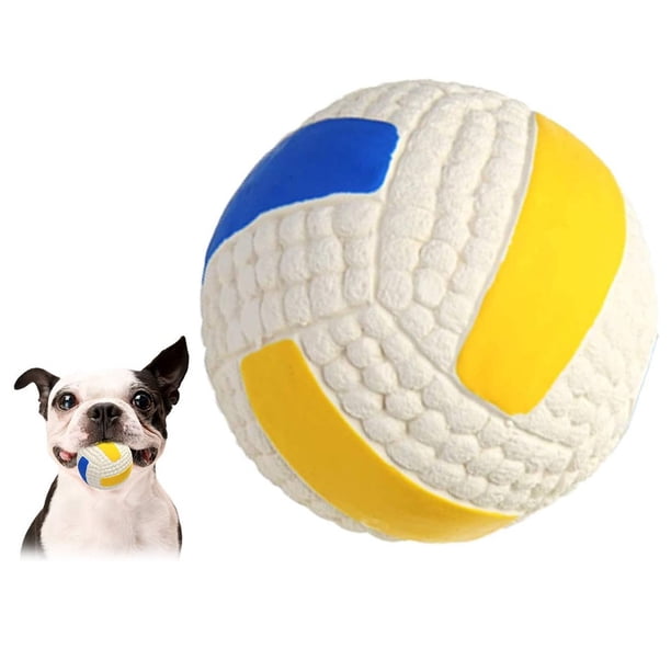 Pelotas de juguete para perros de goma de látex chirriantes para perros pequeños, medianos y grandes, pelota flotante interactiva para masticar, deportes acuáticos, buscar y jugar Adepaton 2035132-1