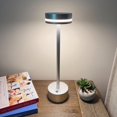 thumbnail image 4 of Lampe DEL Tactile de Table – Argent Métallique – Rechargeable par USB, 4 of 5