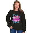 thumbnail image 3 of XOMG POP Band Neon Space Rockstars Women Plus Size Sweatshirt Brisco Brands 2X, 3 of 5