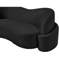 thumbnail image 6 of Meridian Furniture Principessa Black Boucle Fabric Sofa, 6 of 15