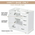 thumbnail image 3 of Fulvari 36" Bathroom Vanity, 6 Drawers Large Storage Spaces, Multi-Functional Drawer Divider, Adjustable Shelf, 3 of 9