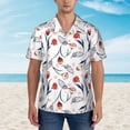 thumbnail image 5 of Picia Tulips Flowers Gentle Cotton Regular Fit Short Sleeve Casual Hawaiian Shirt for Men-3X-Large, 5 of 8