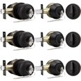 thumbnail image 1 of Probrico Entry Door Knob Lock Set and Single Cylinder Deadbolt Combination Set Oil-Rubbed Bronze (3 Pack) Keyed Alike, 1 of 5