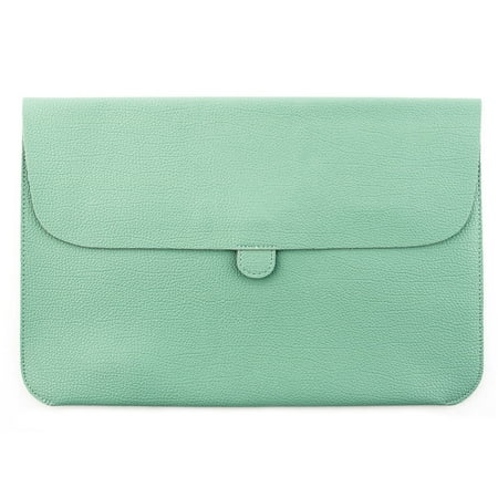 Solo 15.4 Leather Laptop - Notebook PU Leather Pouch Laptop Sleeve Turquoise Color for Macbook 15.4 Inch