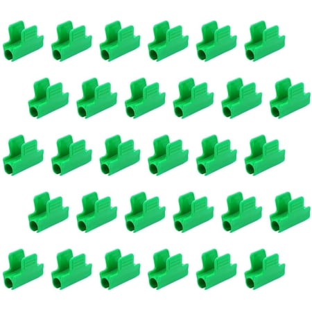 40pcs Greenhouse Clamps Frame Shading Net Rod Clip Film Row Cover Netting Tunnel Hoop Clip for Plant Extension Support