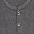 thumbnail image 3 of SLM Men’s 100% Cotton Thermal Top Waffle Knit Henley Undershirt, 3 of 4