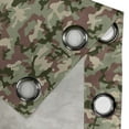 thumbnail image 4 of Ambesonne Camo Grommet Curtain, Pattern in Forest Colors, 50" x 84", Dark Green Army Green, 4 of 6