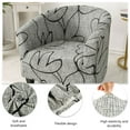 Willstar Tub Chair Covers for Armchairs,Elastic Tub Sofa Slipcover,Stretch Armchair Slipcover
