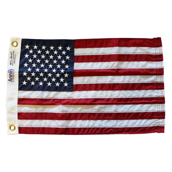 USA - 12" x 18" Nylon Flag (Sewn)