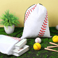 thumbnail image 4 of 24 Pcs Baseball Drawstring Bag Sports Gym Sports Drawstring Bag Backpack with Drawstring for Adults,24 x Baseball Drawstring Bag,White, 4 of 7