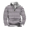 thumbnail image 2 of Men Clothing, Men's Quarter Zip Up Sweaters Slim Fit Lightweight Mock Neck Pullover Casual Polo Sweaters, 2 of 5